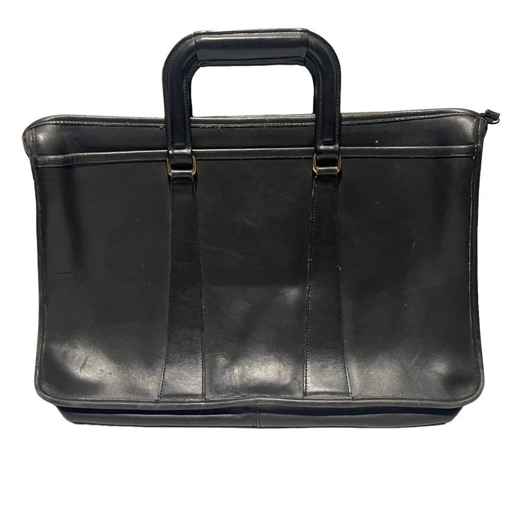 Coach vintage embassy briefcase black leather 5283